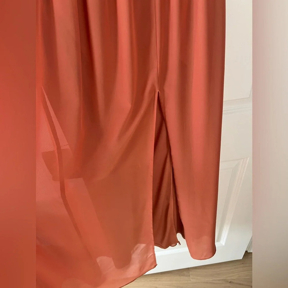 Birdy Grey Strapless Prom Maxi Bridesmaid Wedding Guest Dress August Terracotta - Picture 5 of 12